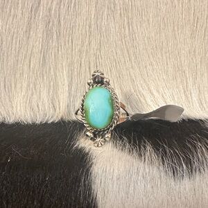 Navajo Sonoran Turquoise Sterling Silver Ring